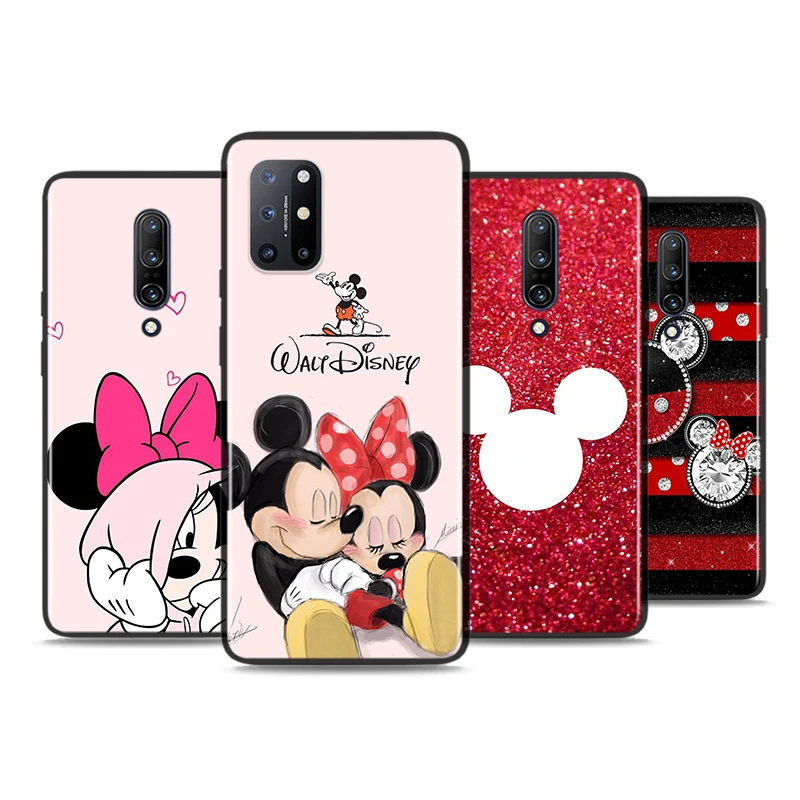 Red Mickey Minnie For OnePlus 9 9R Nord CE 2 N10 N100 8T 7T 6T 5T 8 7 6 Pro Plus 5G Silicone Phone Case Cover Coque
