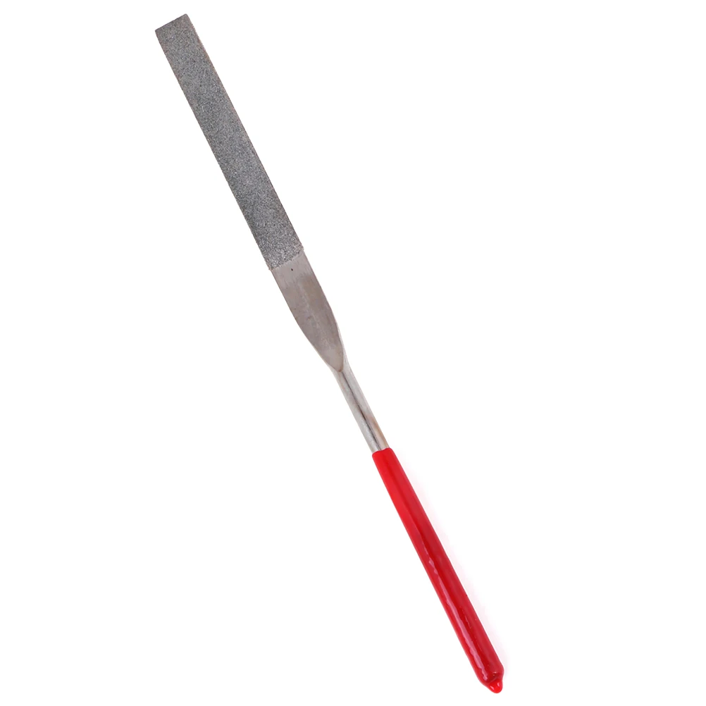 

Лидер продаж, 180 мм, длинный плоский алмазный шлифовальный инструмент для творчества, красного и серебряного цвета, Прямая поставка