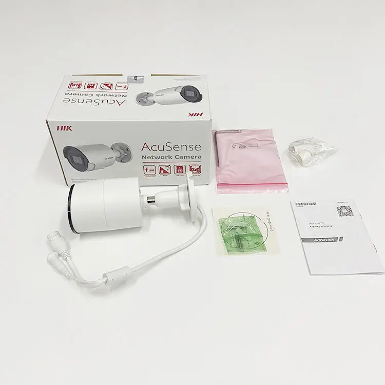 Оригинальная компактная купольная сеть Hik с WDR 4 МП IP67 AcuSense и встроенным