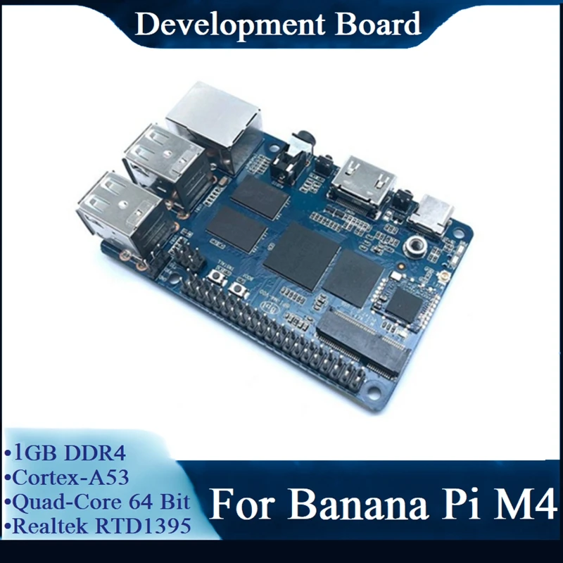

1 ГБ Realtek RTD1395 64-битная Одиночная материнская плата для бананов Pi BPI-M4