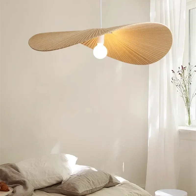 Nordic Wabi sabi Подвесной светильник Минималистское освещение Светодиодные тканые