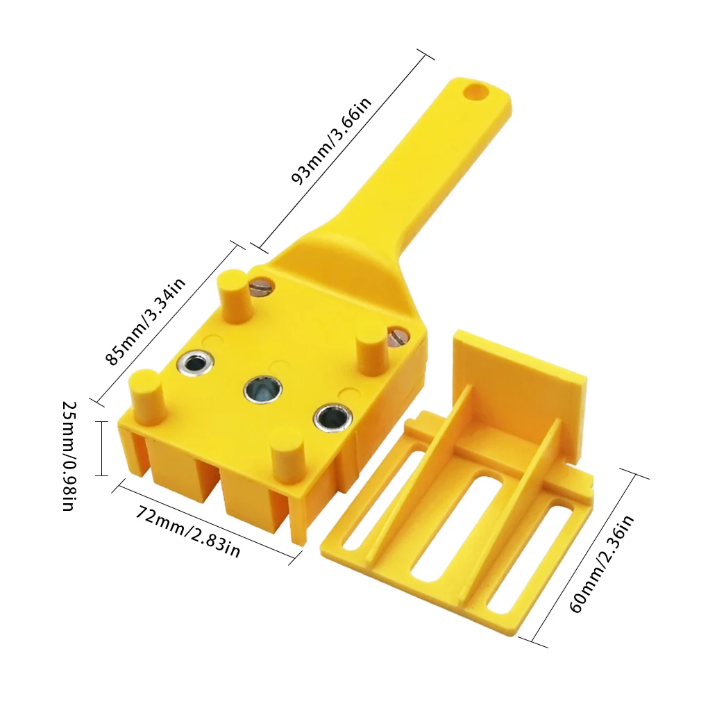 

Handheld Woodworking Tools Doweling Jig ABS Wood Drilling Board Hole Locator Portable Wood Drilling Hole Puncher
