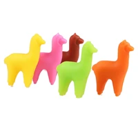 2pcs cup marker bar party creative alpaca pattern cute colorful separator wine glass marker cup sticker tools