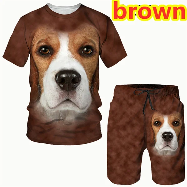 Men T-shirt Funny Husky Dog 3D Print Men's Tracksuit O Neck Male Suit Short Sleeve Tees