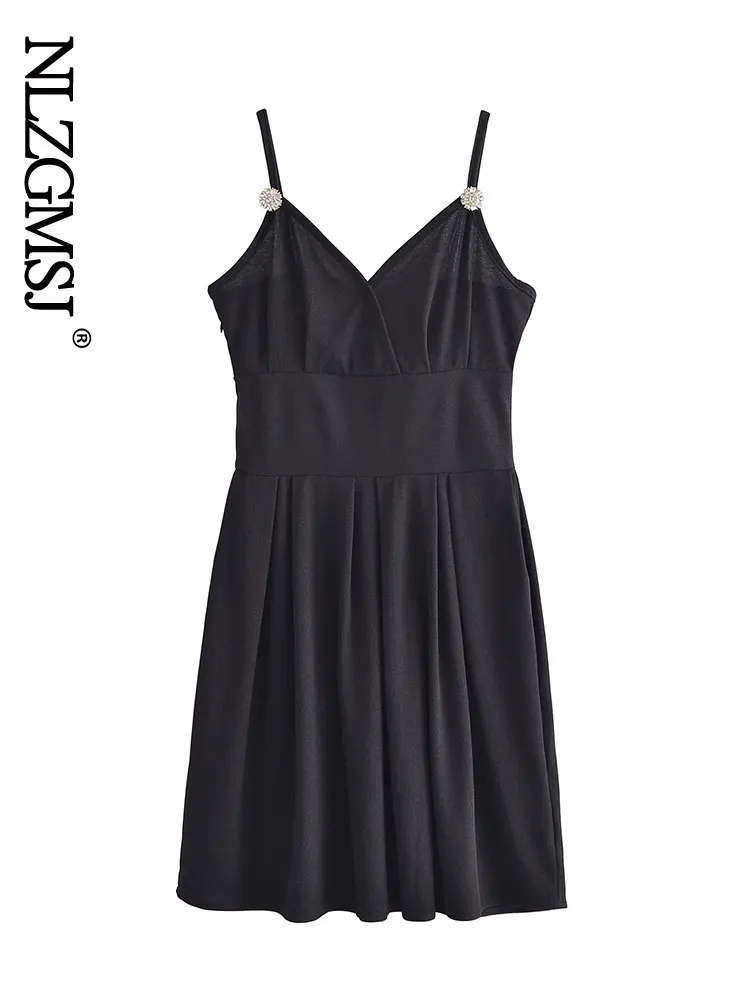 

Nlzgmsj ZBZA 2022 Fashion Summer Sexy Party Dress Backless Wrap Sleeveless Dress Women Bodycon Woman Clothes Vestidos 202203