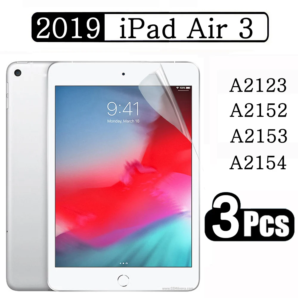 

(3 упаковки) HD мягкая пленка для Apple iPad Air 1 2 3 4 5 9,7 10,5 10,9 2014 2019 2020 2022 3th 4th 5th 6th Generation, защита экрана