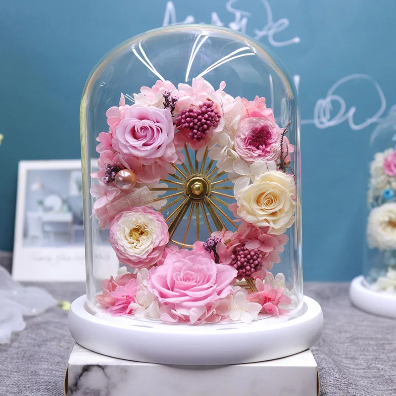 

Eternal Flower Ferris Wheel with Lamp Rose