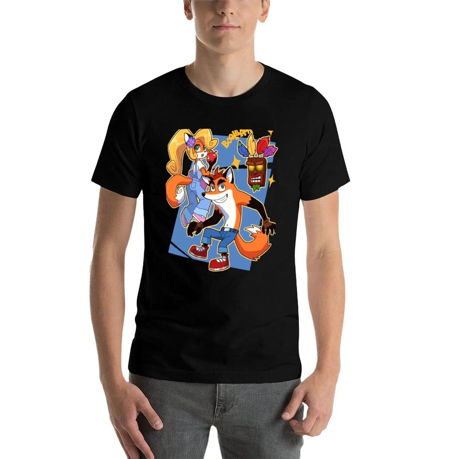 Фото Футболка Photo Apparell - Crash Bandicoot, забавные футболки, хлопковые футболки G-Man для мужчин, забавные футболки с темным юмором, футболка с темным юмором №3