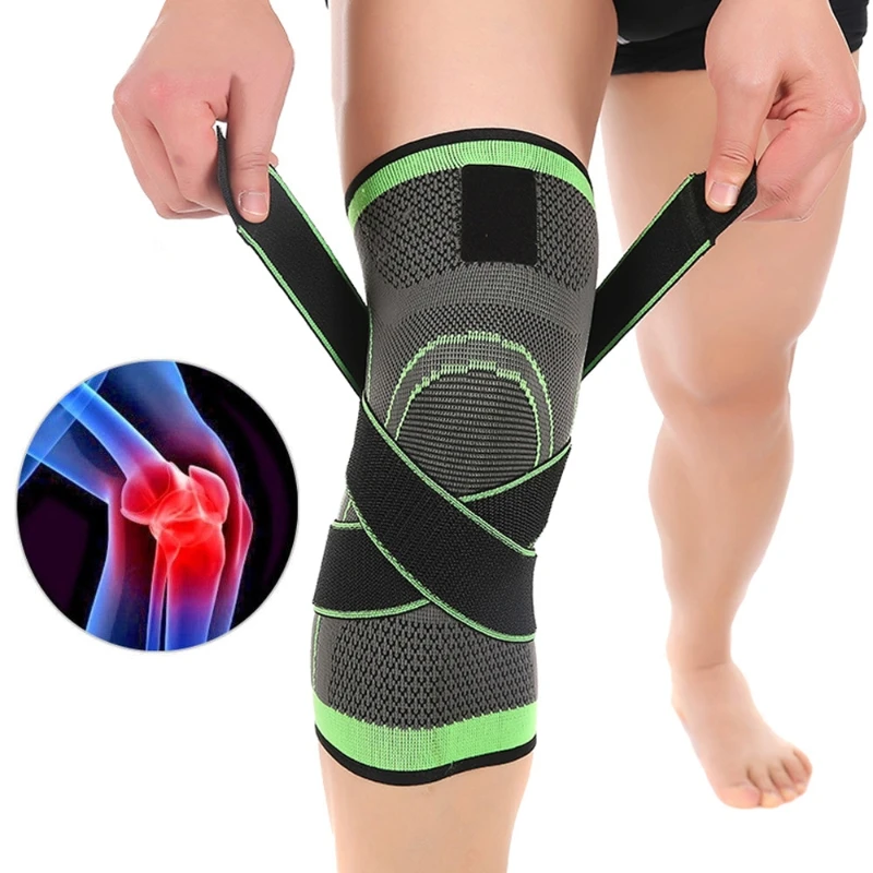 

11UE 3D Weaving Sport Pressurization Knee Pad Support Brace Injury Pressure Protect