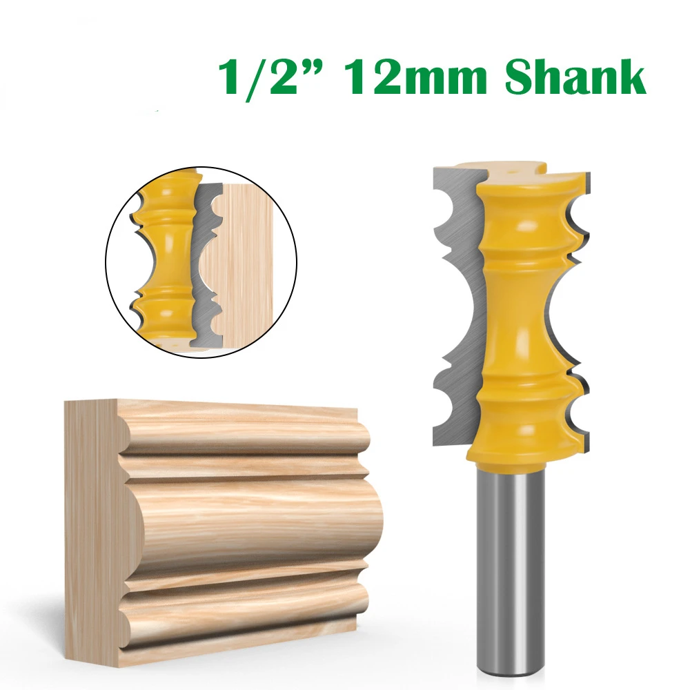 

1/2 Handle Waistline Cutter, Door Line Cutter, Angle Line Cutter, Woodworking Milling Cutter
