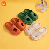 xiaomi summer slippers men women indoor eva cool soft bottom sandals trend unisex slides light weight beach shoes slippers home