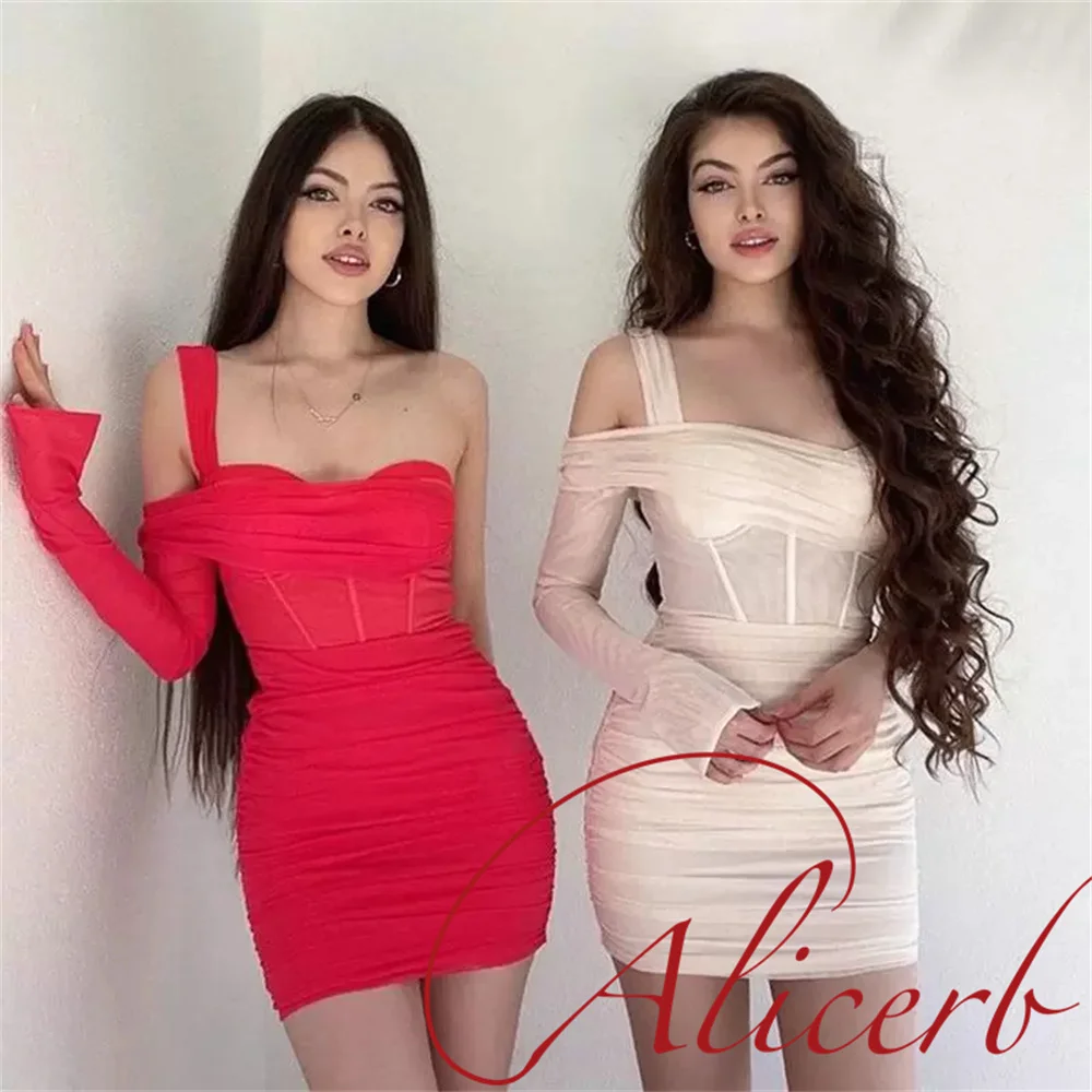 2022 Повседневная Женская фотография красная белая сексуальная сетка на одно