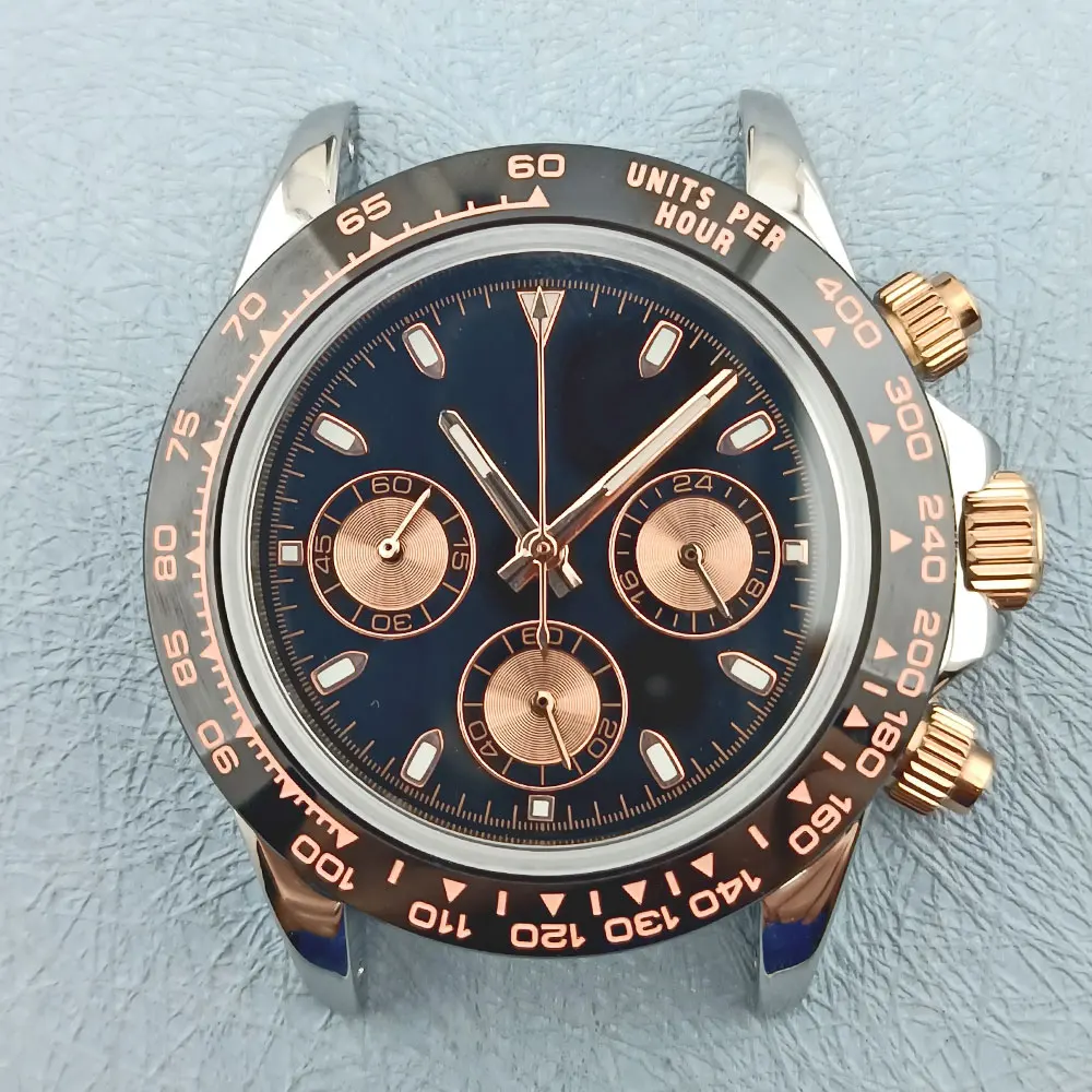 Корпус из сапфирового стекла нержавеющей стали 316L 40 мм с водонепроницаемой розой