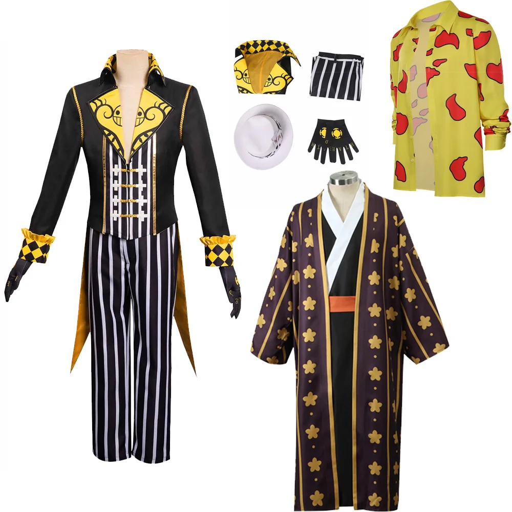 

Аниме One Piece Trafalgar Law Magician мужские пальто брюки шапка полный комплект мужской костюм на Хэллоуин Карнавал ролевые игры