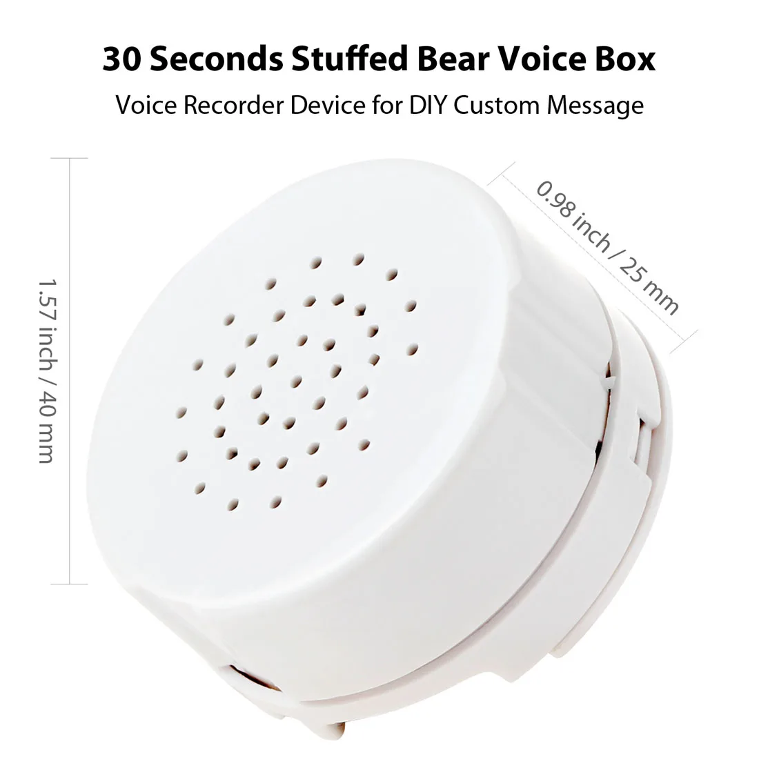 Мини-диктофон 30-секундный медведь голосовая коробка персональные сообщения на