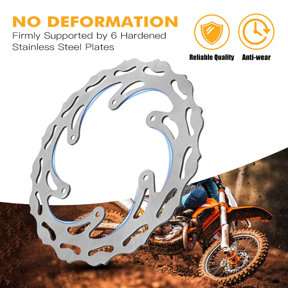 Задний тормозной диск ротора NICECNC для мотоцикла 220 мм Husqvarna FE TE FC TC TX FX 125 200 250 300 350 400