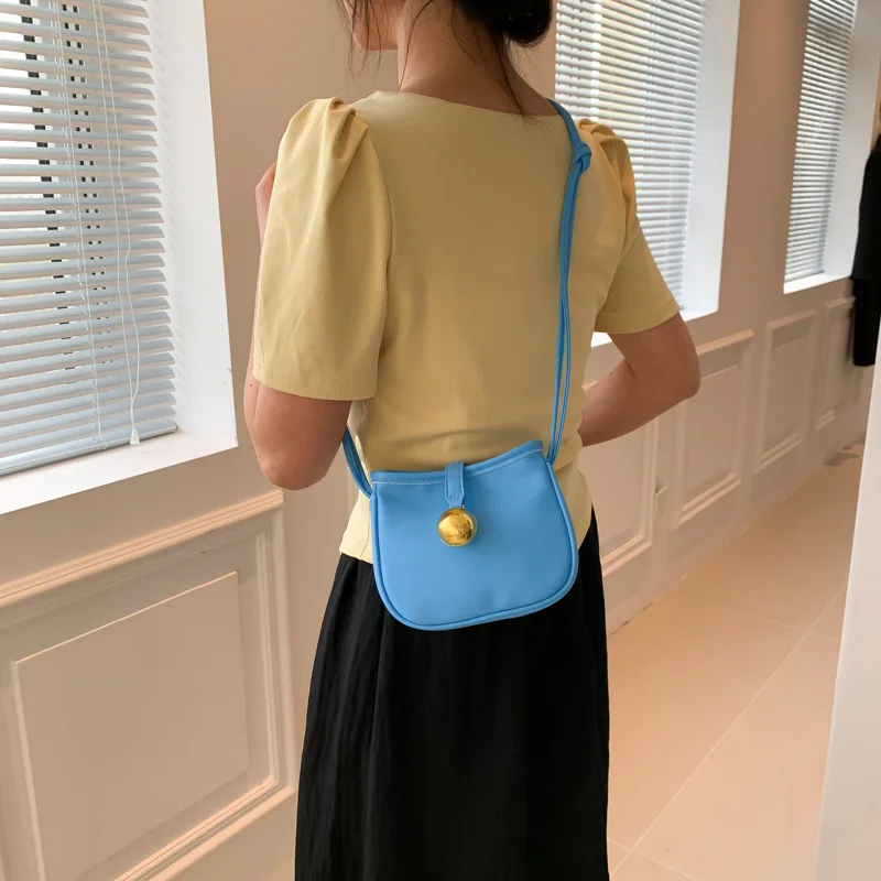 Текстурная модная сумка через плечо Новая женская Повседневная однотонная на