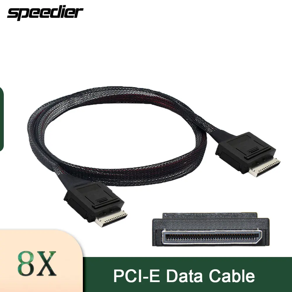 

Oculink 8x SFF-8611 до 8611 8x80P жесткий диск SSD твердотельный кабель PCI-E для Nvme HDB поддержка PCI Express 4,0