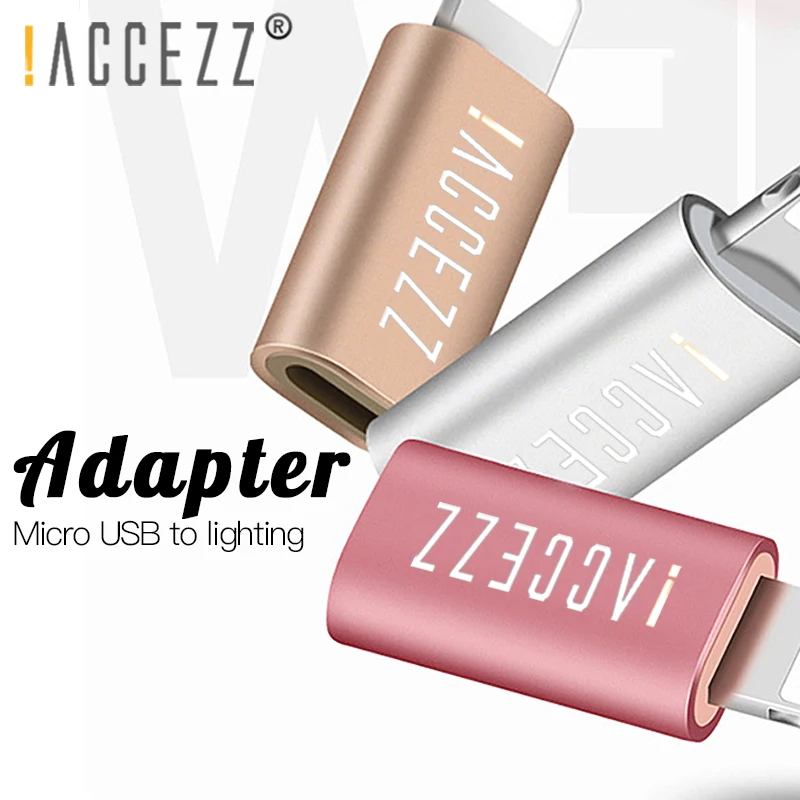 

! Мини-адаптер USB ACCEZZ для iphone X, XS, XR, 6, 7, 8, 5 Plus, 3 шт.