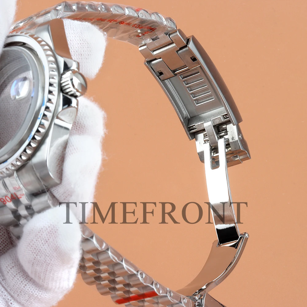 Фото Подходит для модифицированного корпуса часов Seiko NH35 40 мм, классический 24-часовой керамический безель для GMT NH34 NH35 NH36 NH38, механизм 28,5 мм, циферблат Jubilee №4