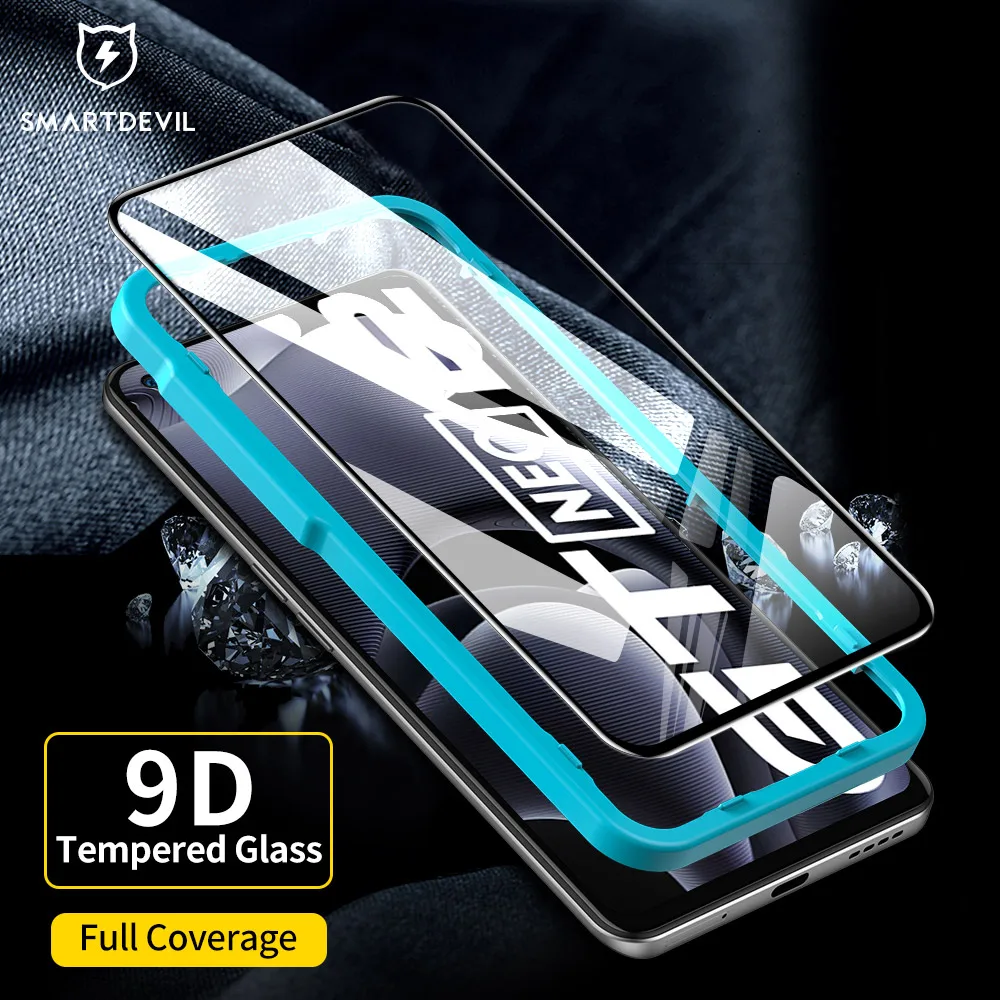 Закаленное стекло SmartDevil с полным покрытием для realme GT Neo 2 3 2T, Защита экрана для realme GT2 Pro HD, защита от синего света с инструментом
