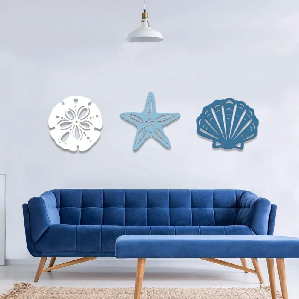 

40%HOT Wooden Decoration Fine Workmanship Widely Use Exquisite Seashells Starfish Wall Pendant for Home