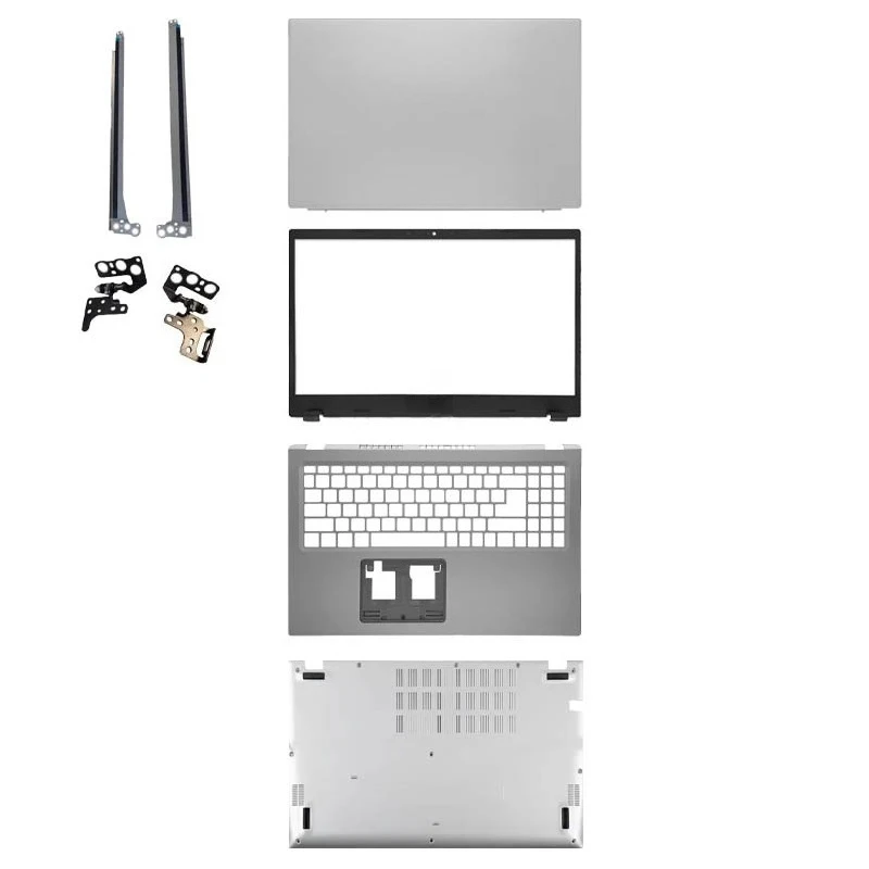 Фото Для ACER Aspire A115-32 A315-58 A315-35 A515-56 EX215-54: задняя крышка LCD-экрана, передняя рамка, подставка для рук, петли, нижний корпус (пластик) №1