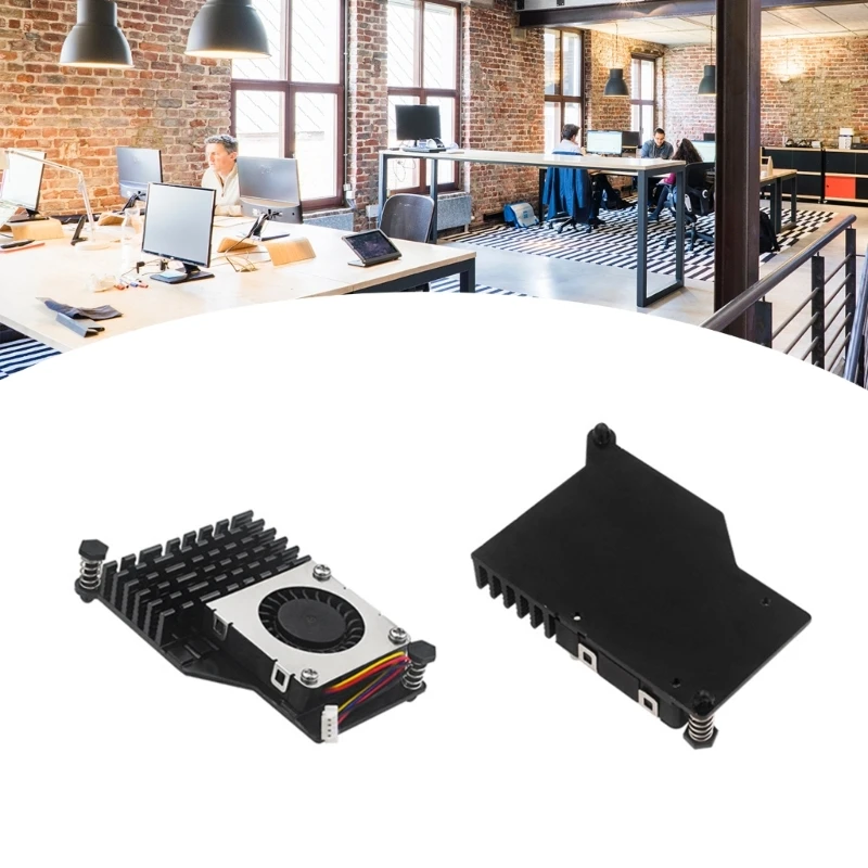 Охлаждающий вентилятор с регулируемой скоростью металлический радиатор для