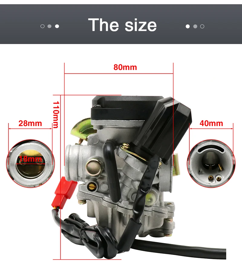 Карбюратор ZS 50CC 4-тактный GY6 высокопроизводительный ATV 139QMA 139QMB карбюратор