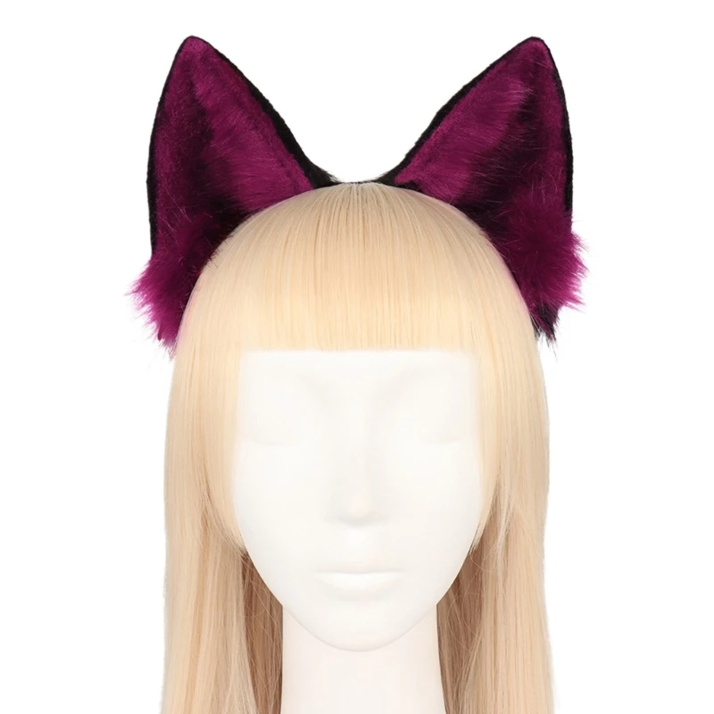 

Fancy Headband Women Students Live Broadcast Hairband Dog Cat Ears Shape Headbands Multi Color Carnival Hair Hoop