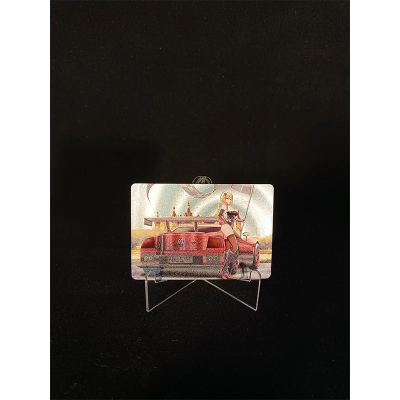 Zero Two Diy самодельная карта Kitagawa Марин аниме персонажи Бронзирующая игра коллекция