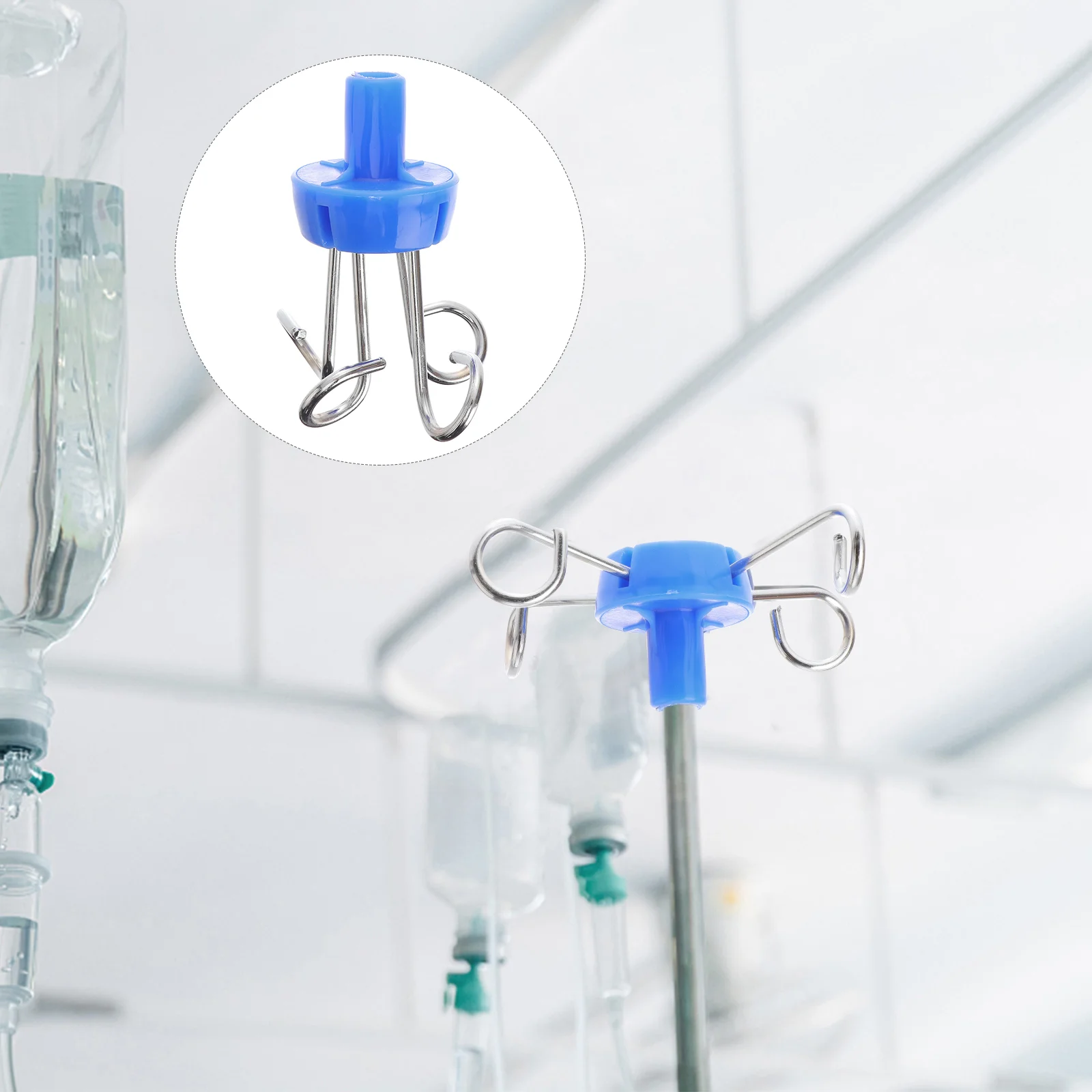 Stand Hanger Iv Pole Hooks Infusion Drip Rack Hook Metal Floor Stainless Vertical Hangers Hanging Clinic Bottle