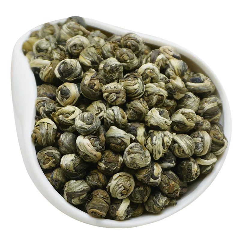 

2022 Fresh Jasmine -Tea Natural Organic Premium Jasmine Green -Tea Jasmine Dragon Pearl Fragrance Slimming Flower Kung Fu -Te
