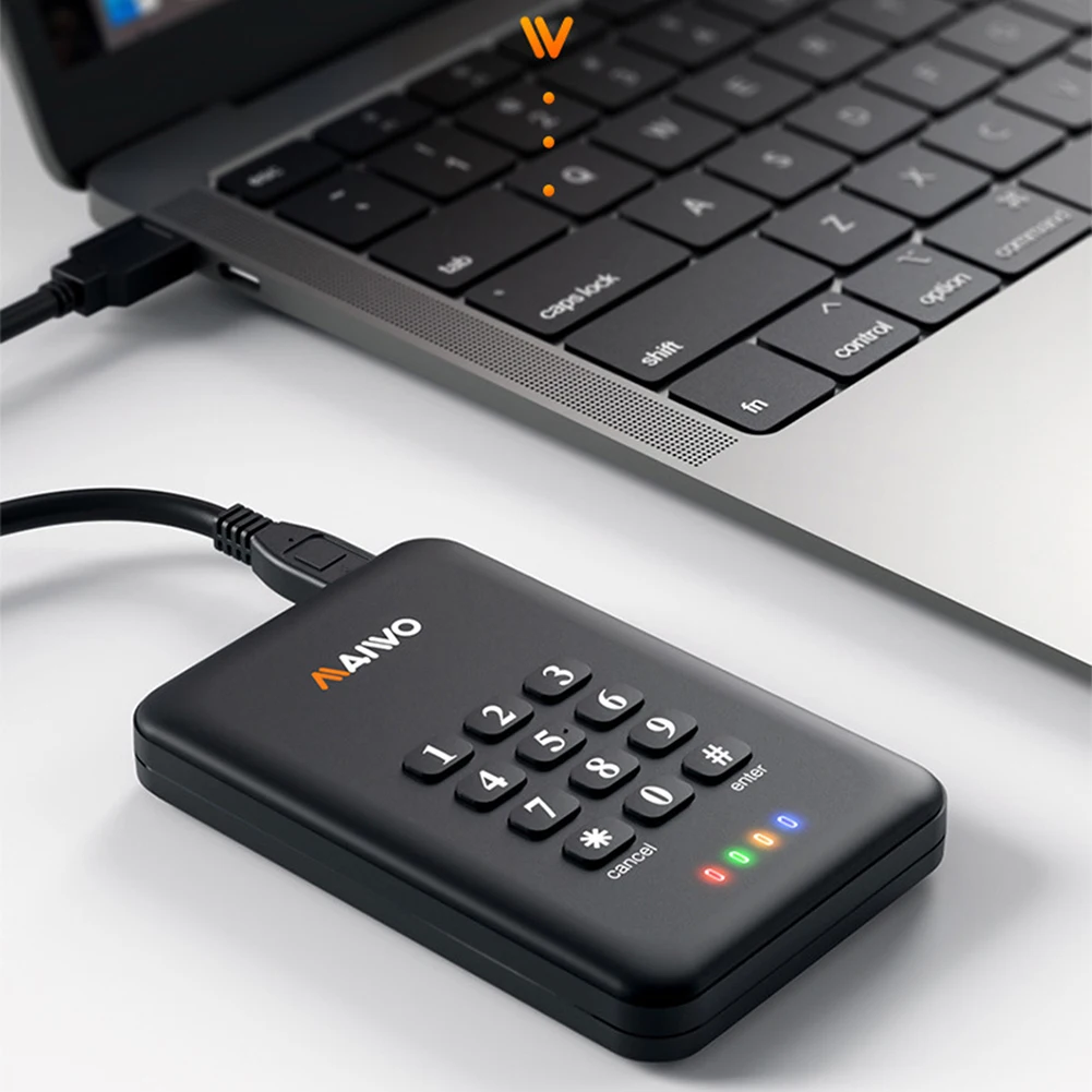 

Пластиковый зашифрованный корпус SSD USB3.0 AES256, Твердотельный Накопитель SSD, высокоскоростная замена, защитные аксессуары