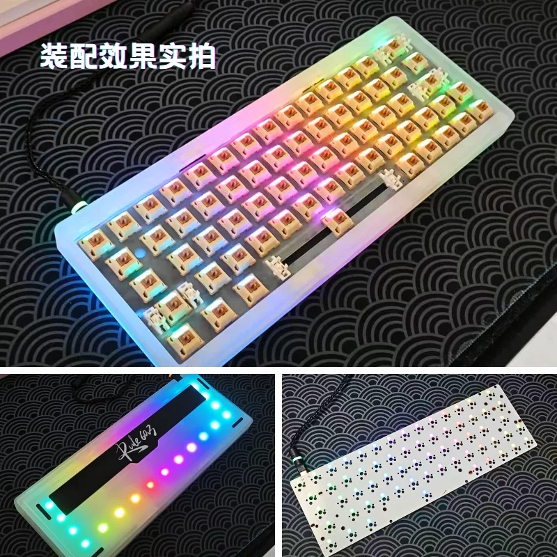 Проводная модель с 64-клавишами и возможностью горячей замены RGB PCB VIA поддержка