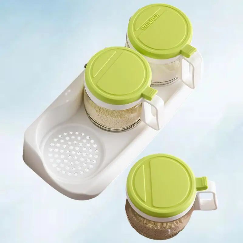 

CHAHUA Three Sets Of Circular Glass Seasoning Bottles - The Perfect Addition to Your Kitchen Essentials Collection
