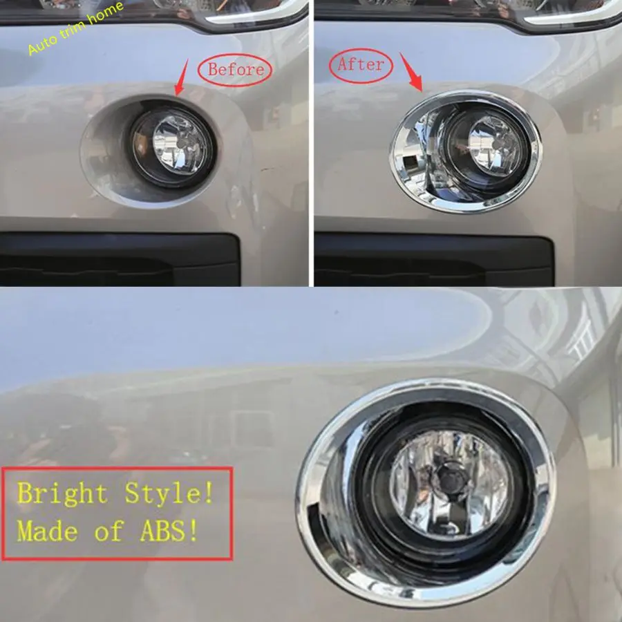 Хромированные/черные передние противотуманные фары декоративное кольцо