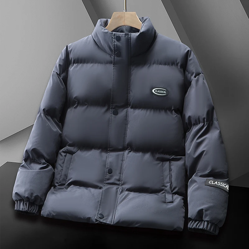 Men's winter new thick tide brand cotton-padded jacket youth winter coat hooded down cotton-padded jacket seven colors optional