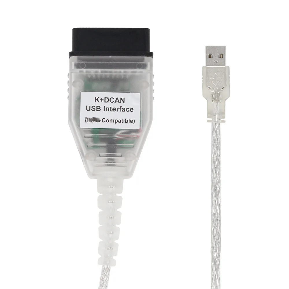 Высококачественный диагностический кабель K + DCAN INPA CAN OBD2 USB интерфейс полный чип