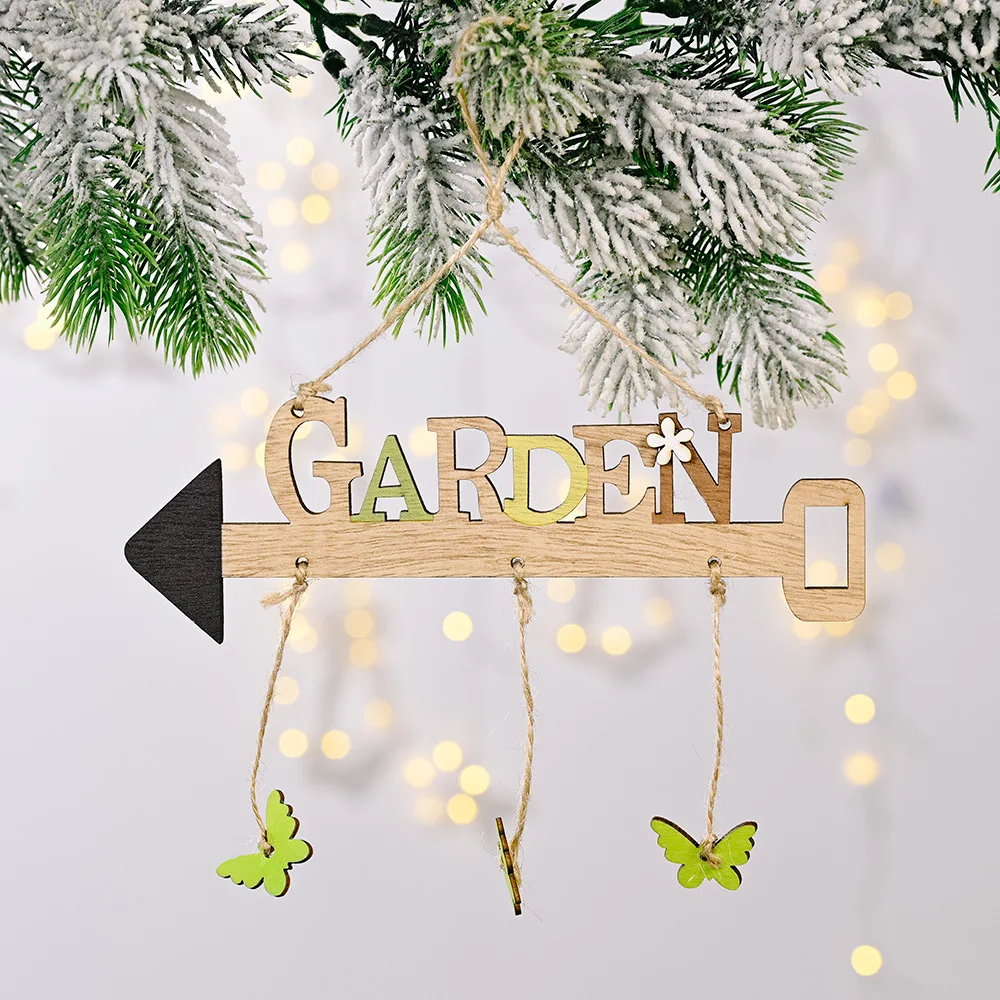 

Easter Wooden Pendant House Sign Hang Tags Pendant for Easter Crafts Easter Pendant Home Party Indoor Outdoor Easter Decoration