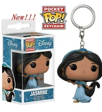 FUNKO POP Disney Карманный поп-брелок JASMIN Aladdin &amp Genie Abu Виниловые фигурки Принцесса