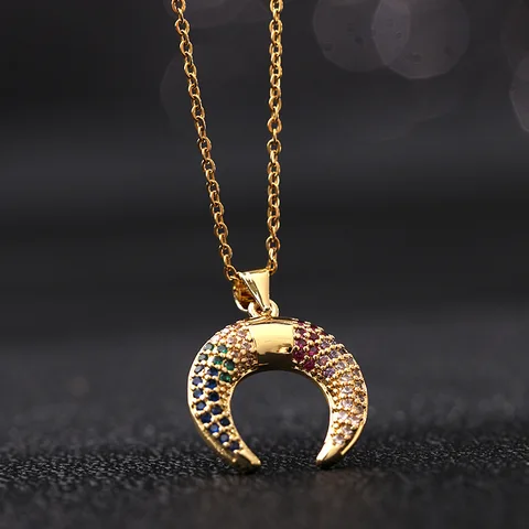 Роскошное ожерелье со звездами и луной, изящная цепочка до ключиц, циркониевое ожерелье для женщин, ювелирные изделия