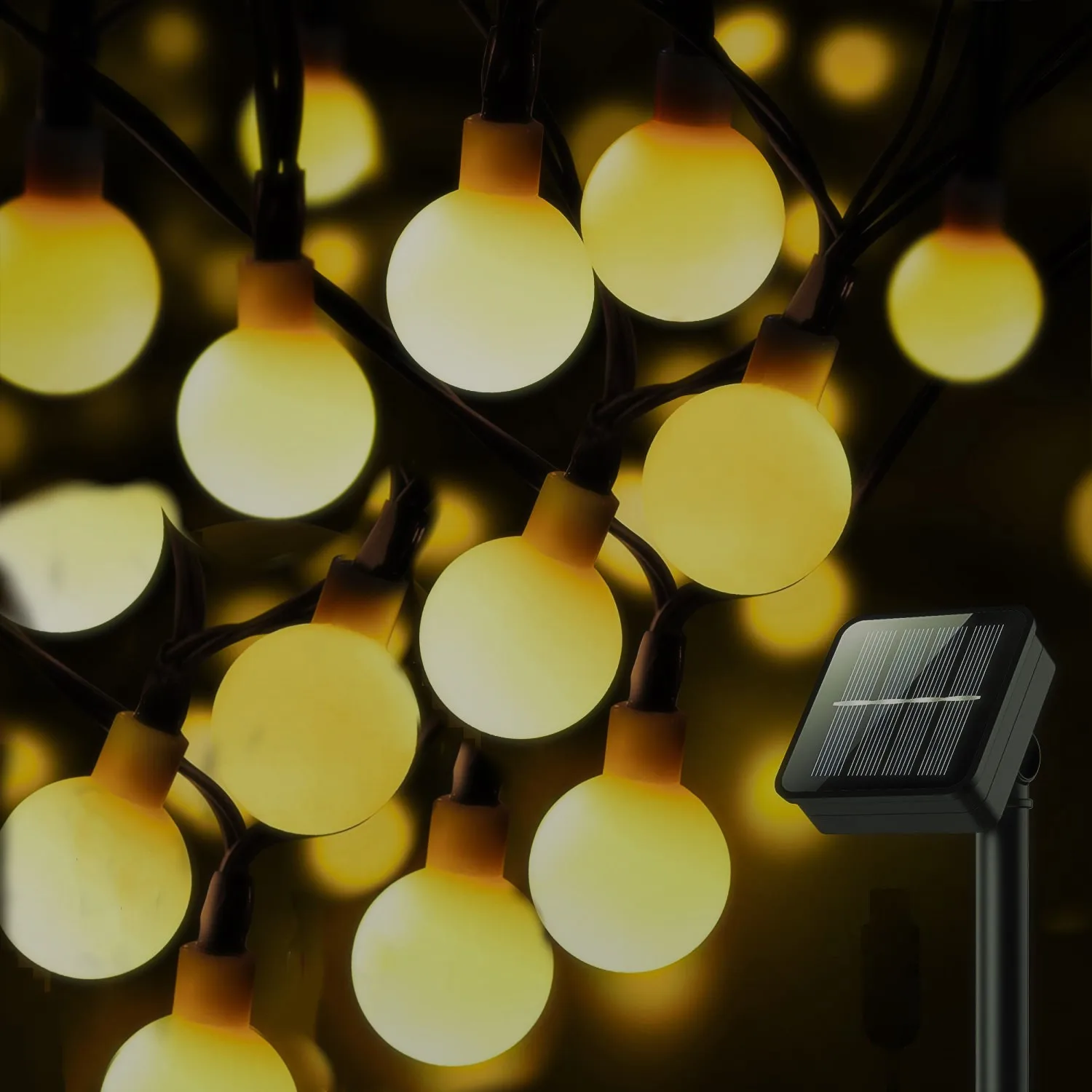 Christmas Decorations Solar Panel Garden Lights IP65 Waterproof  Garland Festoon Led Fairy Light For New Year Decor