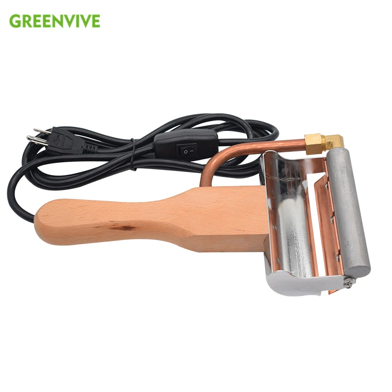 Beekeeping Equipment Electric Uncapping Knife  Wooden Handle Beekeeping Tools Cutting Honey Beeswax Capping Knife Uncapping Fork