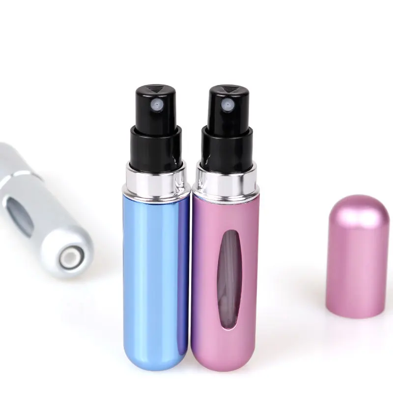 

5ml/8ml Portable Mini Refillable Perfume Bottle With Spray Scent Pump Travel Empty Cosmetic Containers Spray Atomizer Bottle