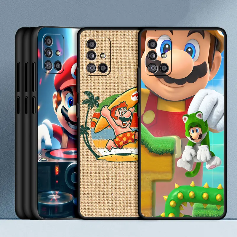 

Bros Super Mario TPU Case For Samsung Galaxy A52 A53 A34 A22 A32 A54 A51 A50 A12 A13 A14 A21s A23 A71 Silicone Funda Phone Cover