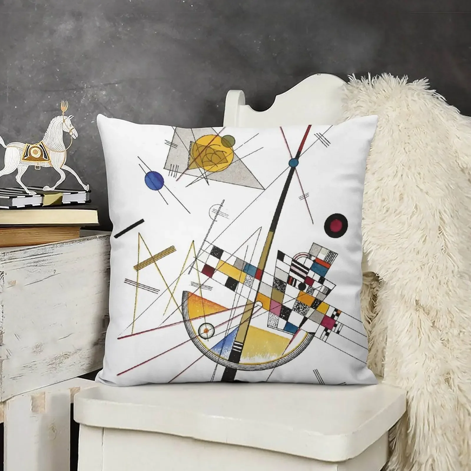 HD. Деликатное напряжение от Василий Кандинского декоративная подушка чехлы для