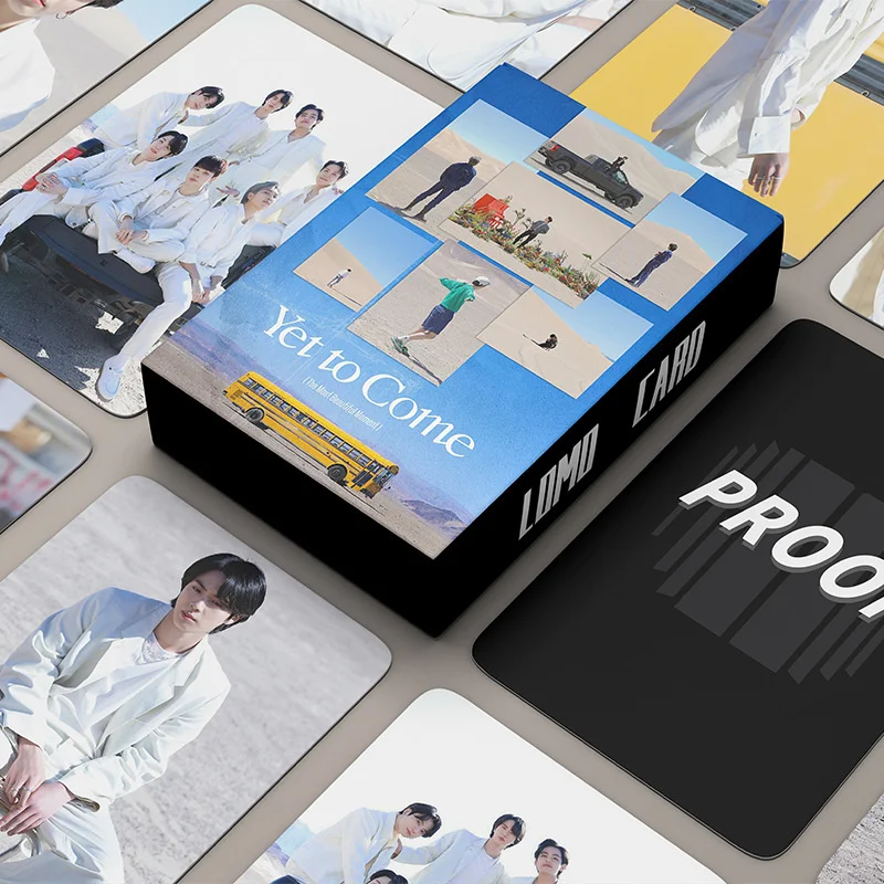 

55pcs/set KPOP Bangtan Boys Yet To Come GooCard LOMOCard SmallCard RandomCard New Korea Group Thank You Card K-POP JK V JIN SUGA