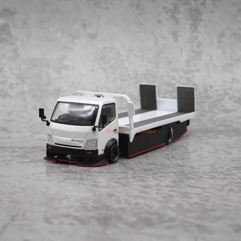 Фото MT 1:64 Transporter Dekotora грузовик Полнопольный контейнерный прицеп Wrecker Модель из сплава для праздничного подарка другу. №2