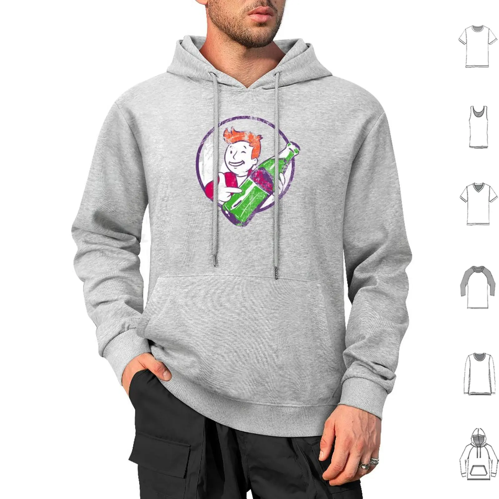 Фото Толстовки Slurm Cola с длинным рукавом Nuka Fry Drink Future Distress Vintage №1